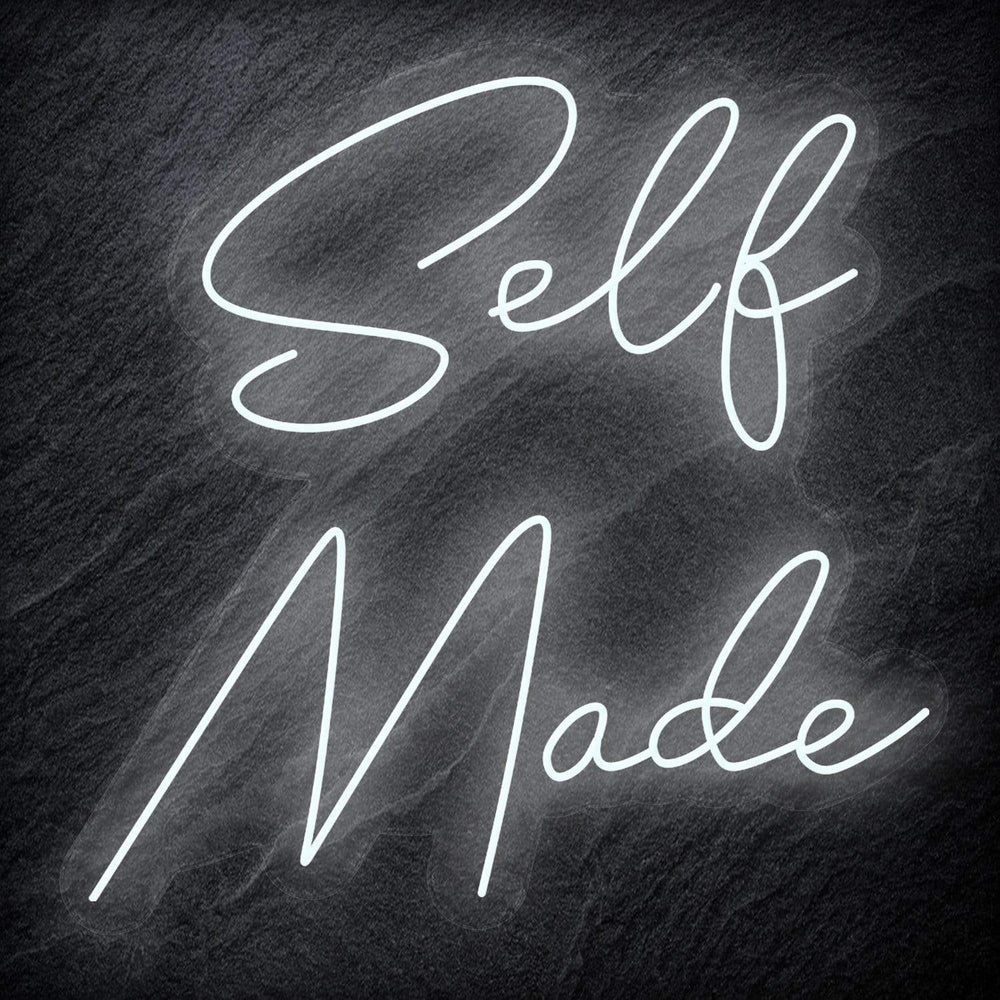 "Selfmade" Neon Schriftzug Sign - NEONEVERGLOW