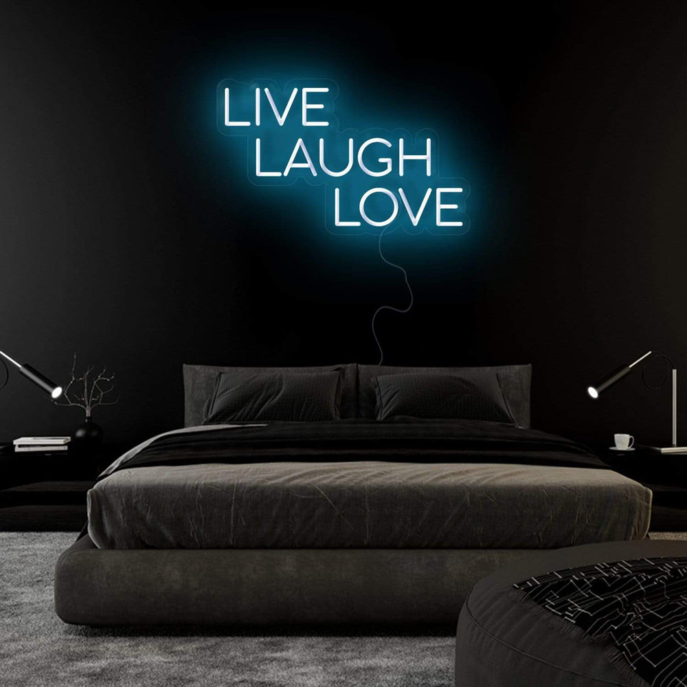 "Live Laugh Love" Neon Sign Schriftzug - NEONEVERGLOW