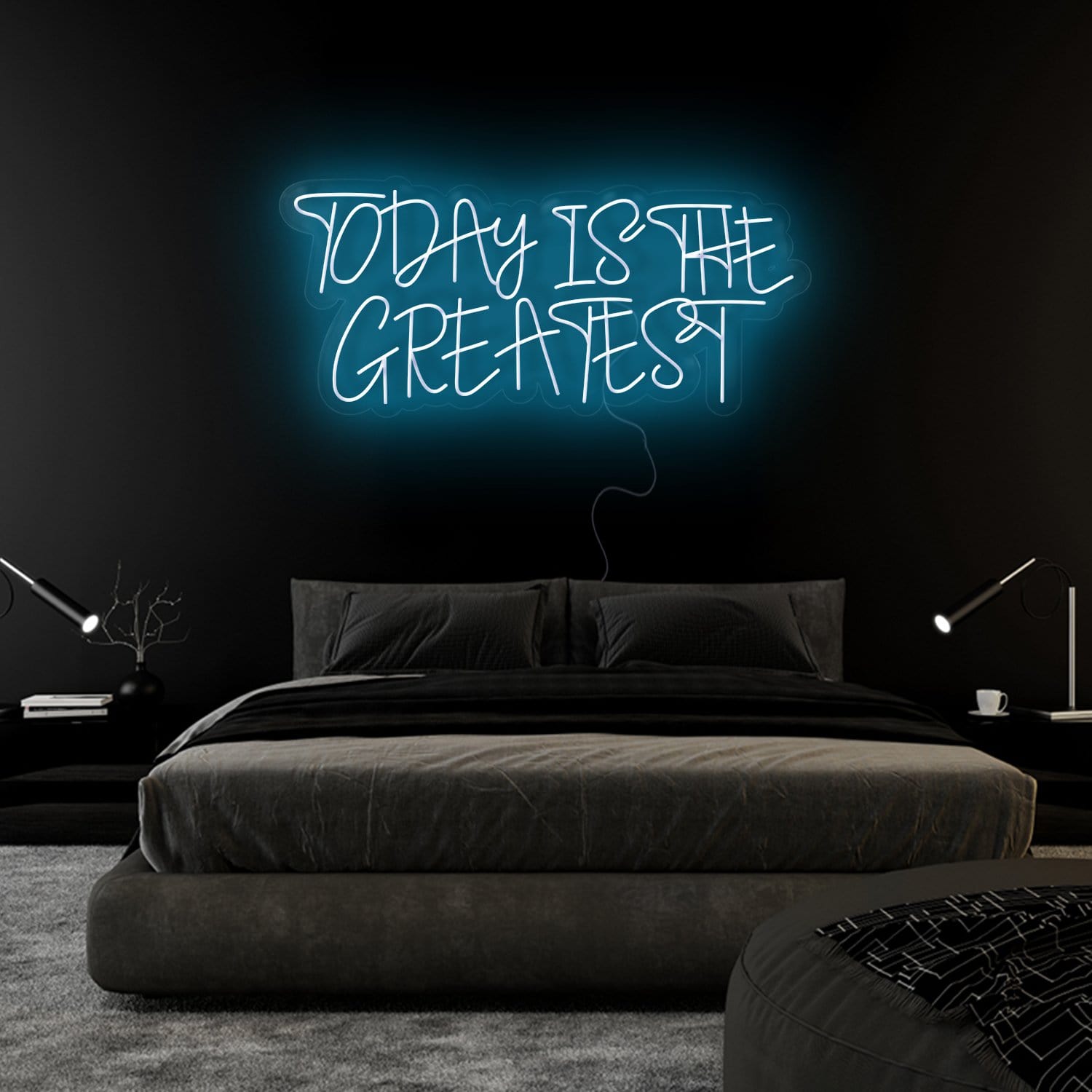 "Today Is The Greatest " LED Neonschild Sign Schriftzug - NEONEVERGLOW
