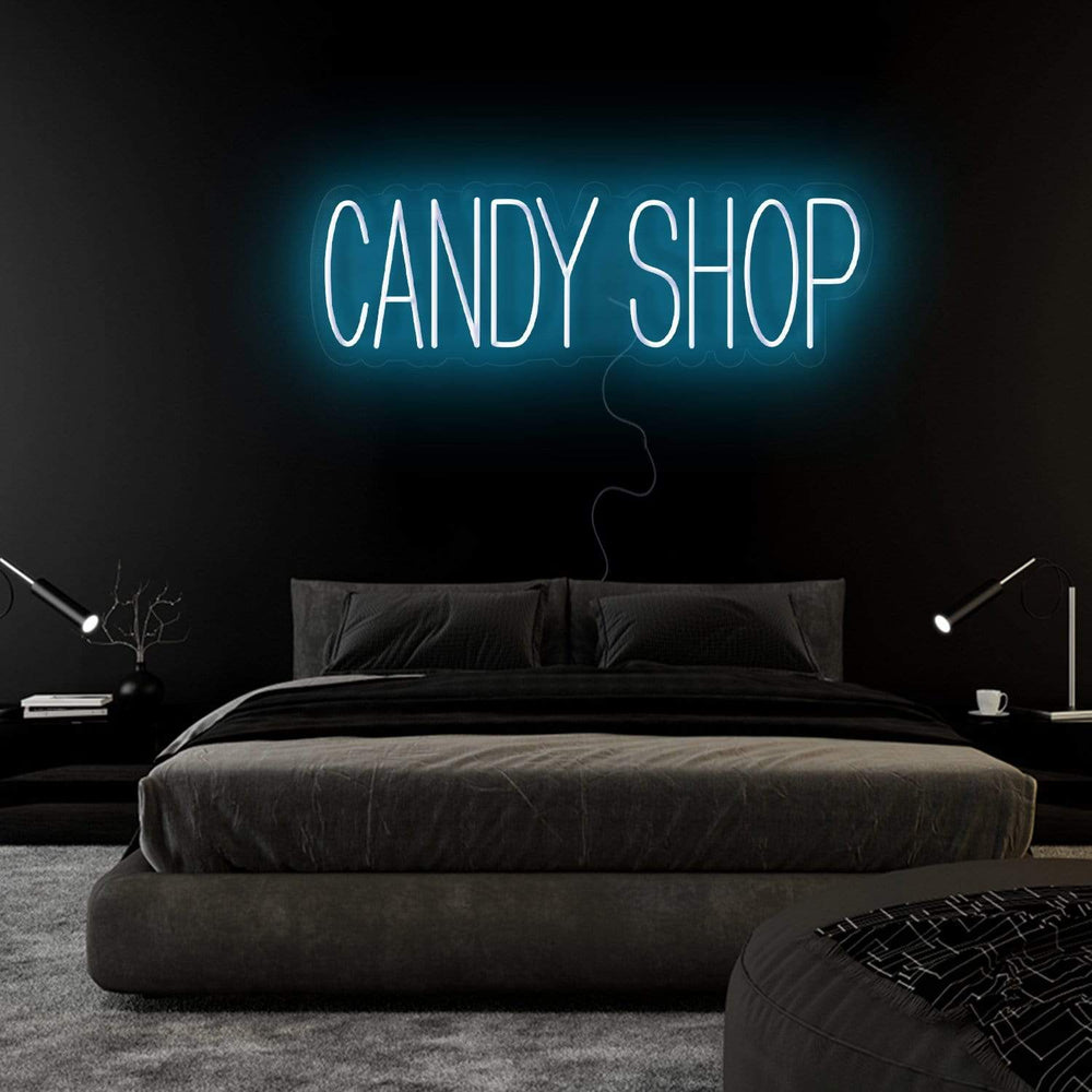 "Candy Shop" Neon Sign Schriftzug - NEONEVERGLOW