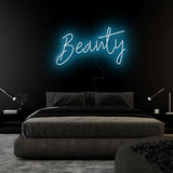 "Beauty" LED Neon Sign Schriftzug - NEONEVERGLOW