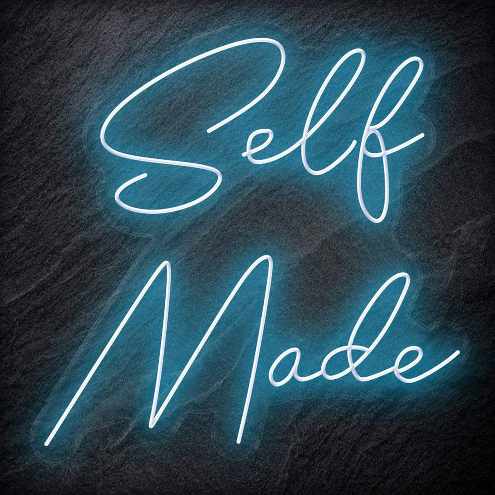 "Selfmade" Neon Schriftzug Sign - NEONEVERGLOW