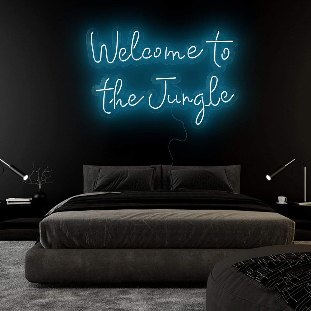 "Welcome To The Jungle" Neonschild Sign Schriftzug - NEONEVERGLOW