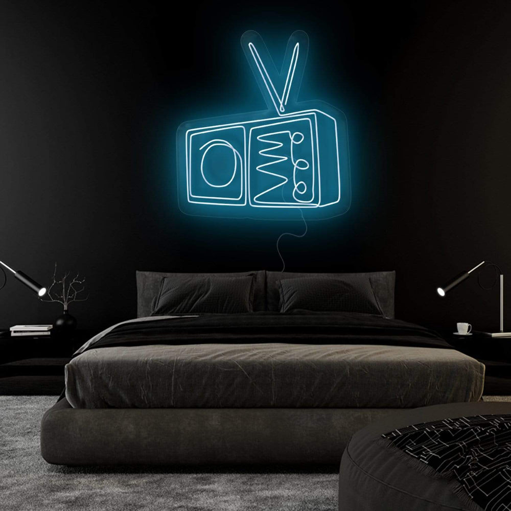 "TV Radio" Neonschild Sign - NEONEVERGLOW