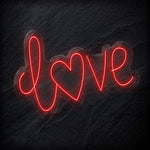 " Love Herz" LED Neon Schriftzug - NEONEVERGLOW