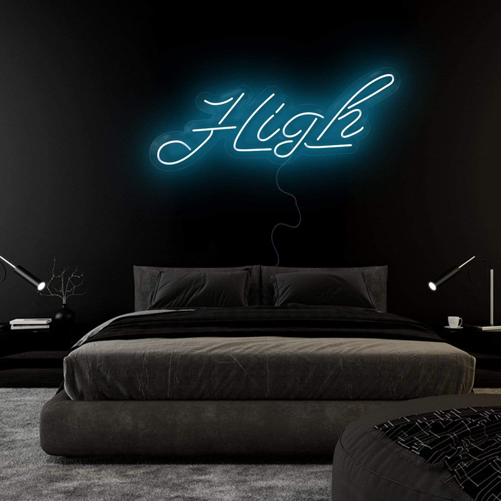 "High" Neonschild Sign Schriftzug - NEONEVERGLOW