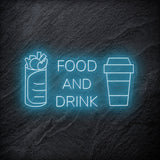 "Food and Drink" LED Neonschild - NEONEVERGLOW