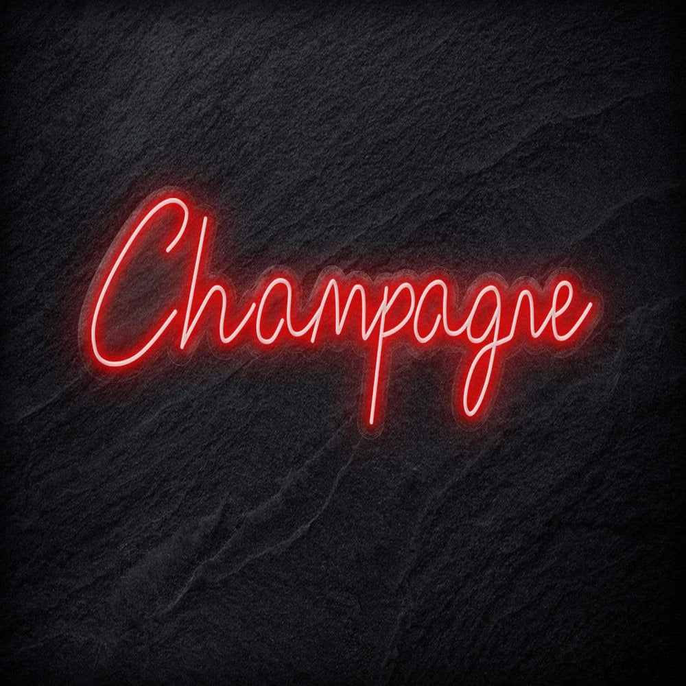 "Champagne" Neon Schriftzug - NEONEVERGLOW