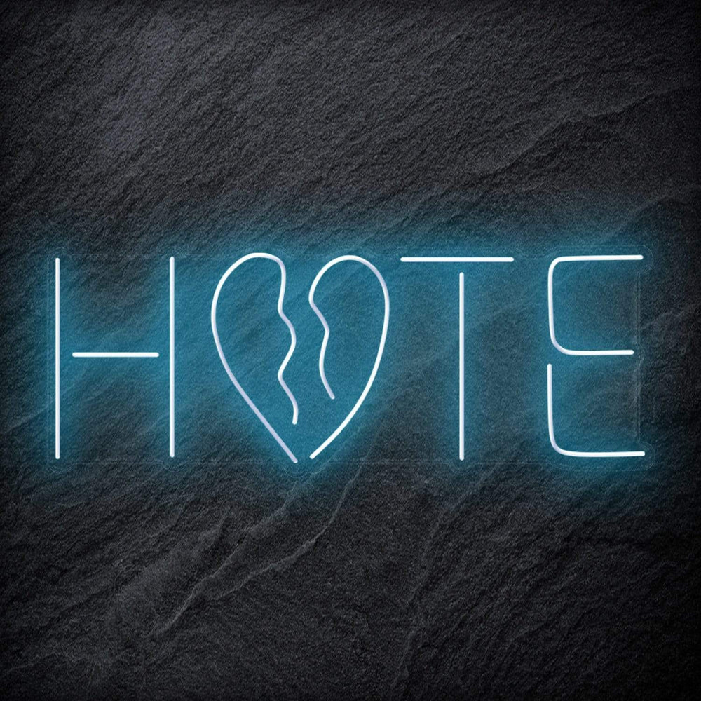 "Hate" Neon Schriftzug Sign - NEONEVERGLOW