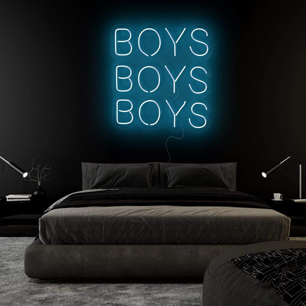 "Boys Boys Boys" Neon Sign Schriftzug - NEONEVERGLOW