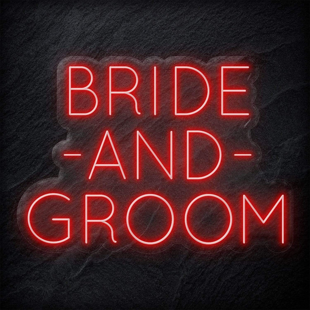 "Bride and Groom" Neon Schriftzug - NEONEVERGLOW