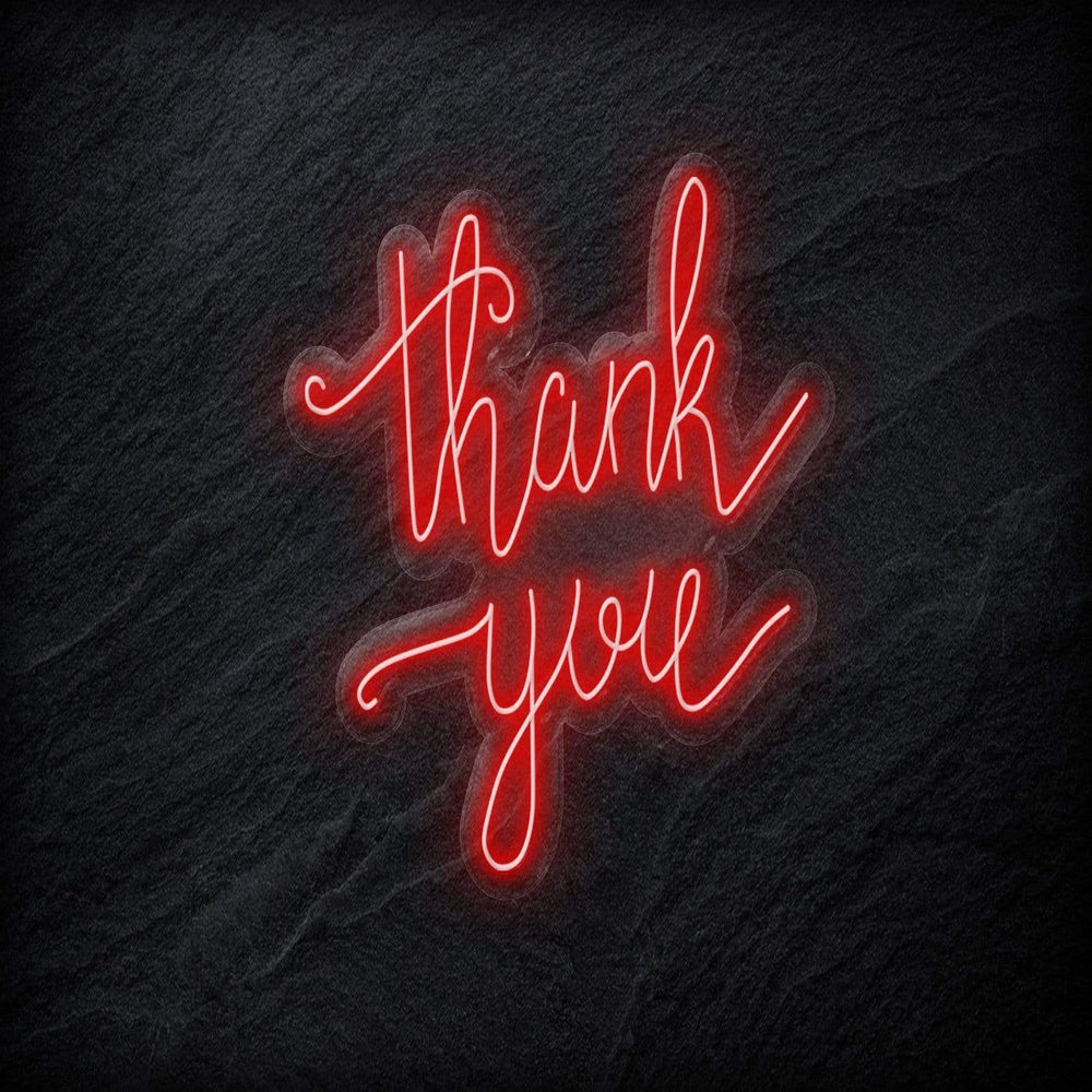 "Thank You!" Neonschild - NEONEVERGLOW