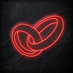 "Ringe Hochzeit" LED Neon Schild - NEONEVERGLOW