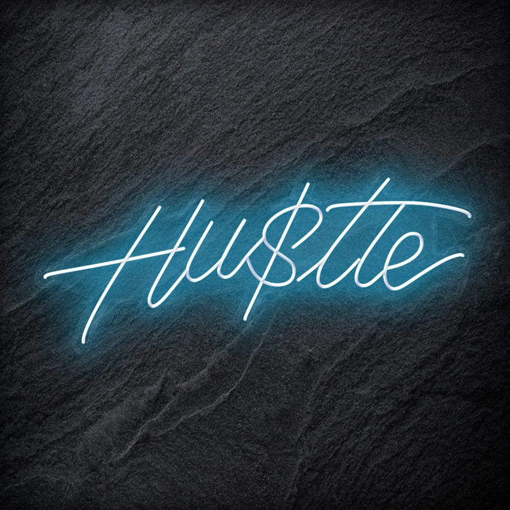 "Hustle" Neon Schriftzug Sign - NEONEVERGLOW