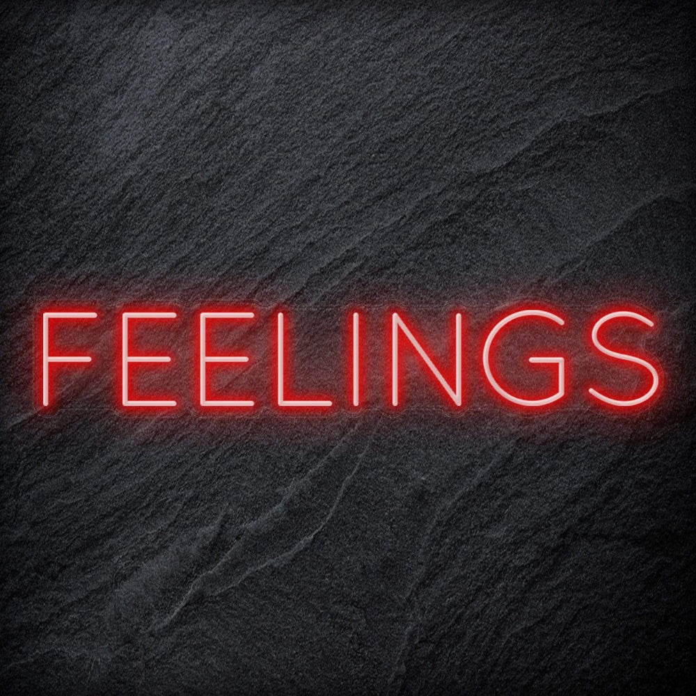 "Feelings" Neon Schriftzug Sign - NEONEVERGLOW