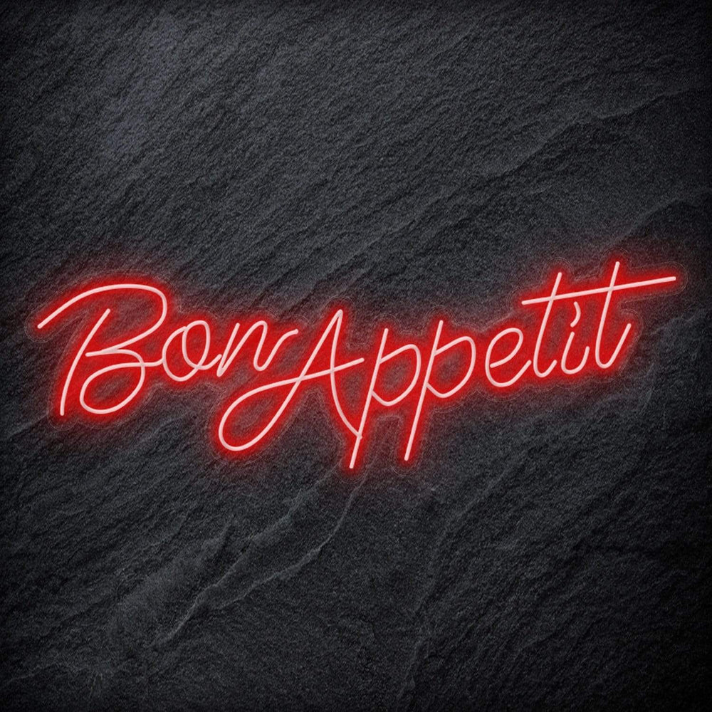 "Bon Appetit" Neon Schriftzug - NEONEVERGLOW