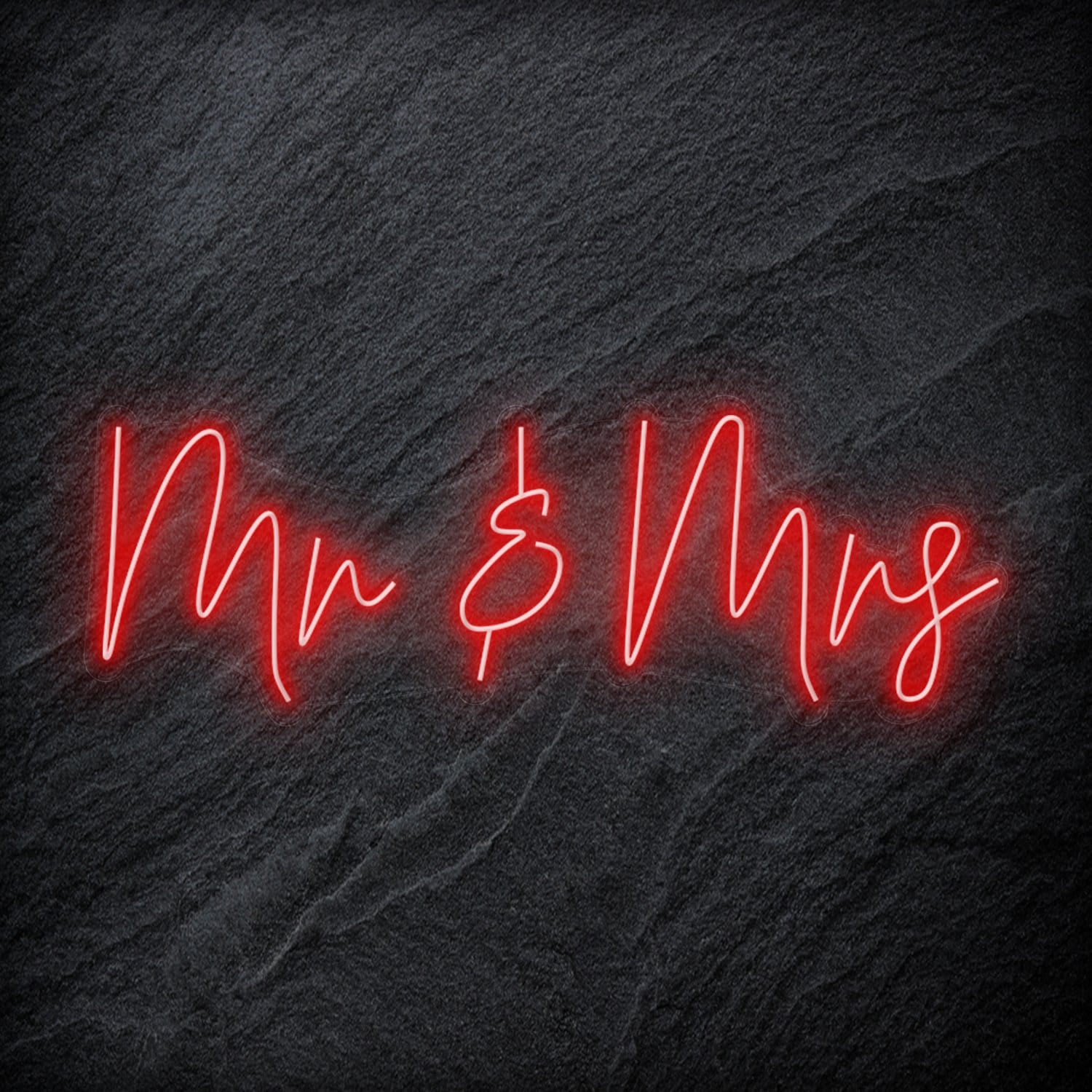 "Mr & Mrs"  LED  Neon Schriftzug Sign - NEONEVERGLOW