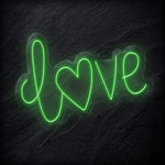 " Love Herz" LED Neon Schriftzug - NEONEVERGLOW