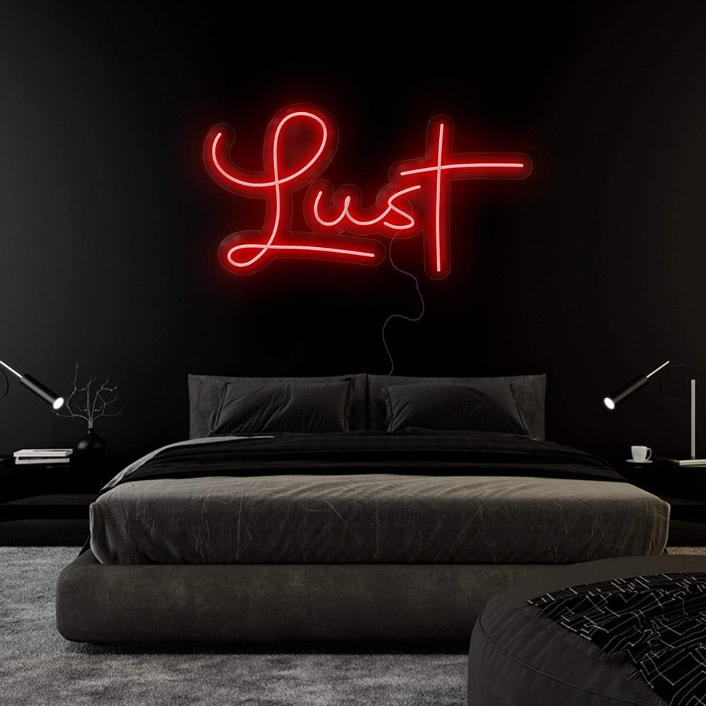 "Lust" Neonschild Sign Schriftzug - NEONEVERGLOW