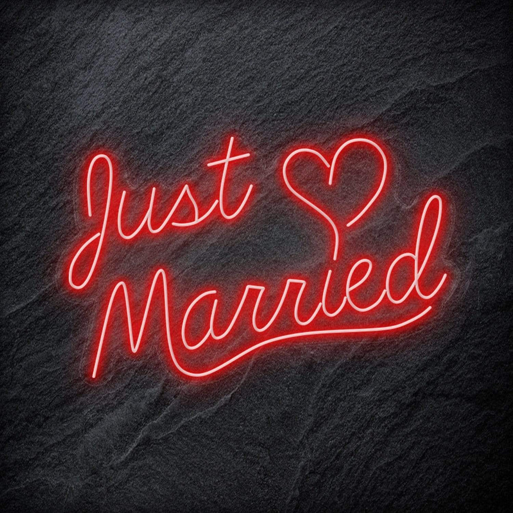 "Just Married" Neon Schriftzug - NEONEVERGLOW