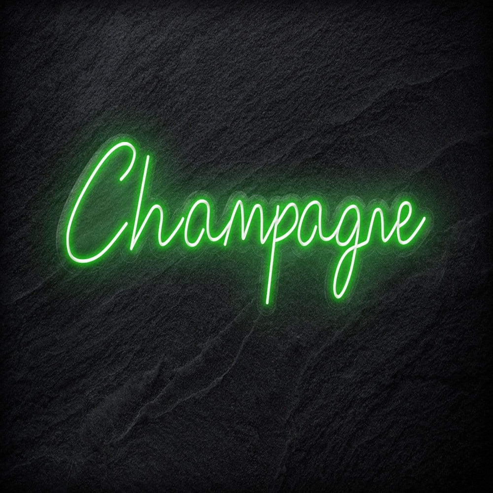 "Champagne" Neon Schriftzug - NEONEVERGLOW