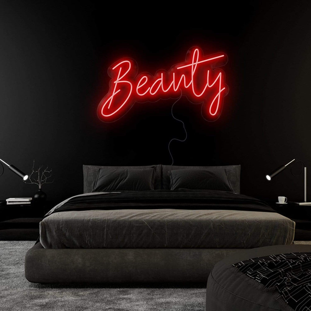 "Beauty" Neon Sign Schriftzug - NEONEVERGLOW