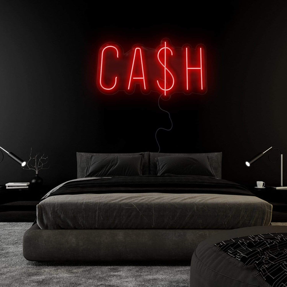 "Cash Cas$H" Neon Sign Schriftzug - NEONEVERGLOW