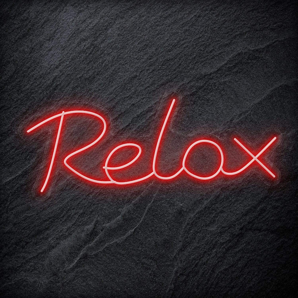 "Relax" Neon Sign Schriftzug - NEONEVERGLOW