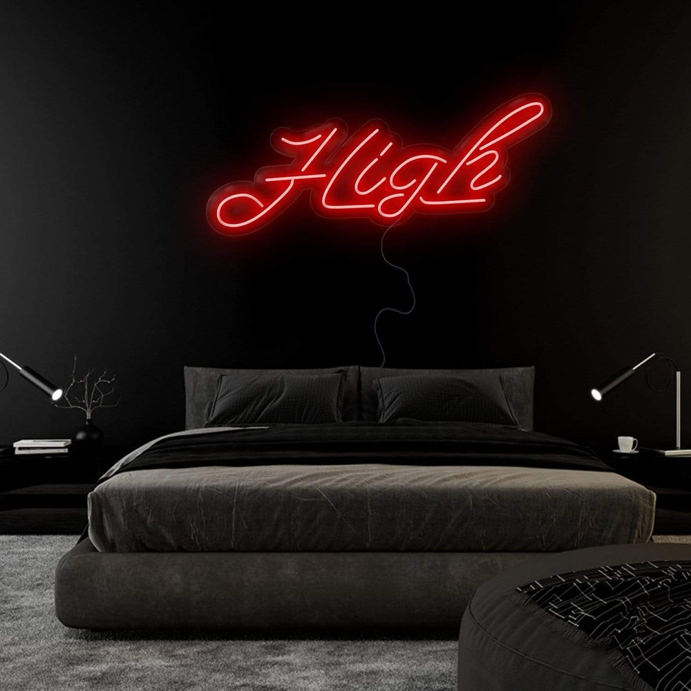 "High" Neonschild Sign Schriftzug - NEONEVERGLOW