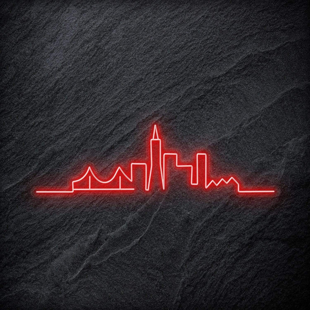 "Skyline " Neonschild - NEONEVERGLOW