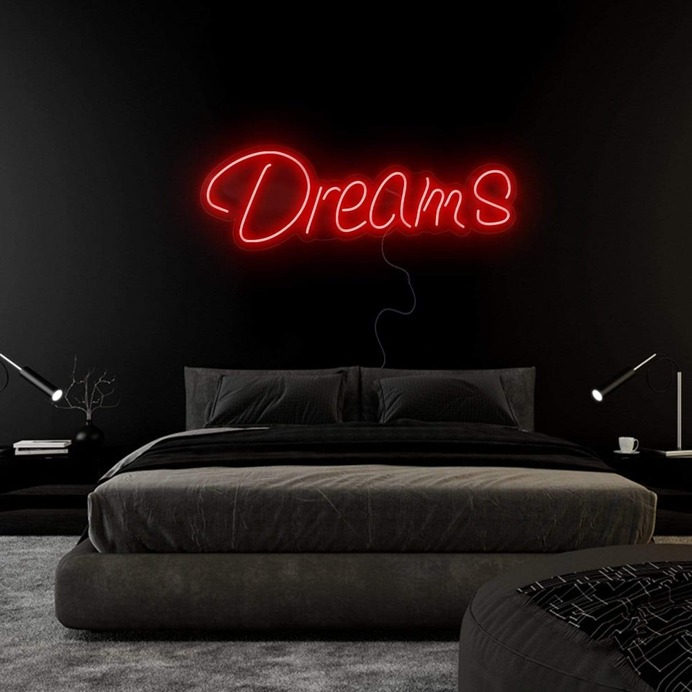 "Dreams" Neon Sign Schriftzug - NEONEVERGLOW