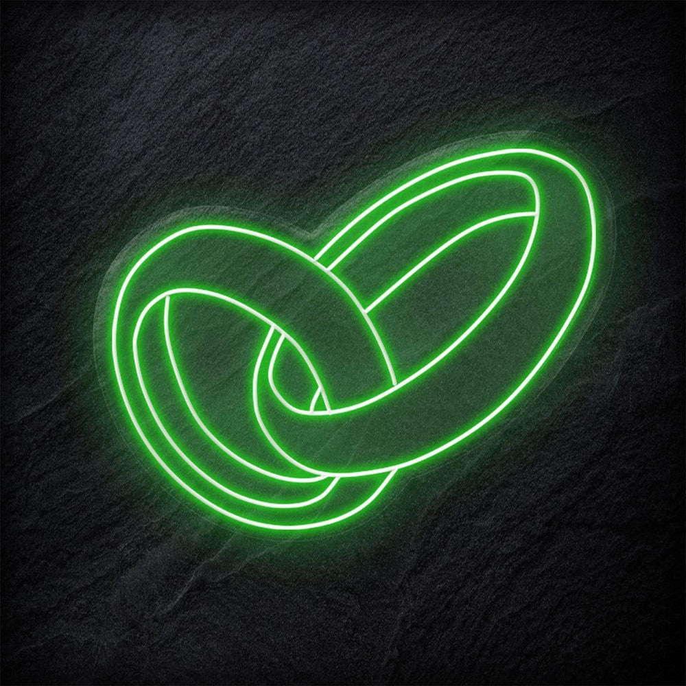 "Ringe Hochzeit" Neon Schild - NEONEVERGLOW