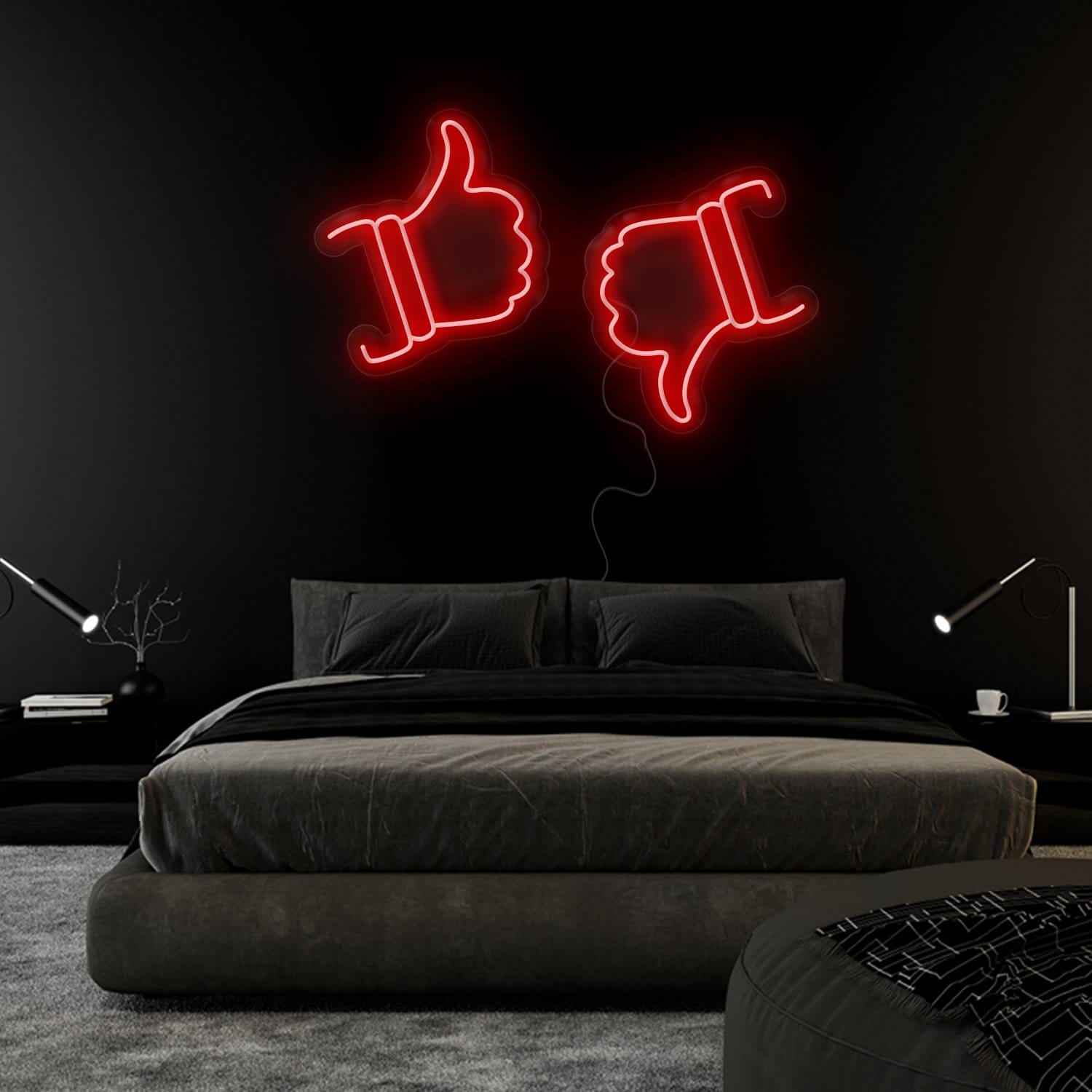 "Like Dislike" LED Neonschild Sign Schriftzug - NEONEVERGLOW