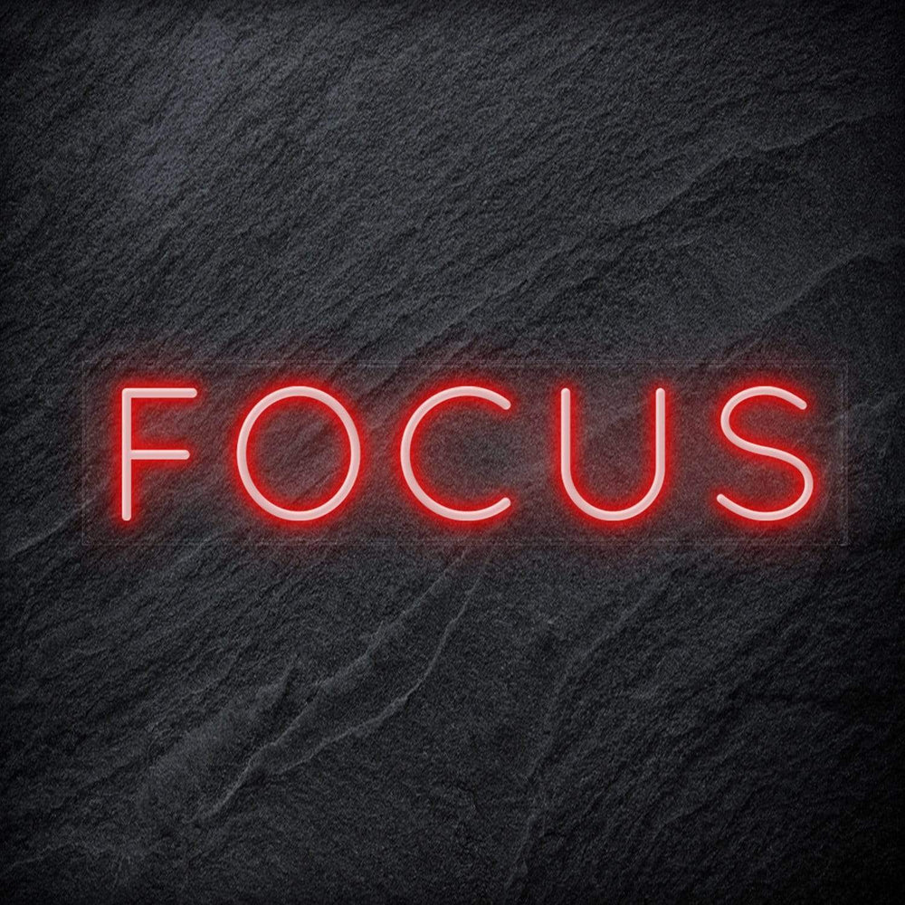 " Focus " Neon Sign Schriftzug - NEONEVERGLOW