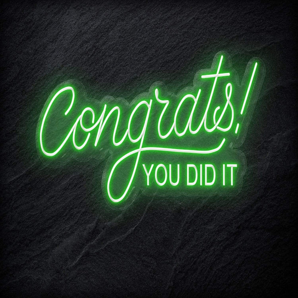 "Congrats" Neon Schriftzug - NEONEVERGLOW