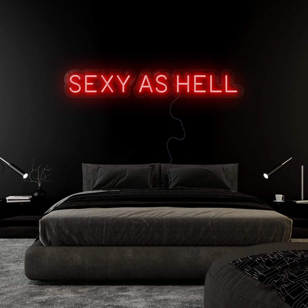 "Sexy As Hell" Neonschild Sign Schriftzug - NEONEVERGLOW