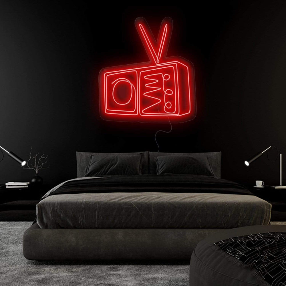 "TV Radio" Neonschild Sign - NEONEVERGLOW