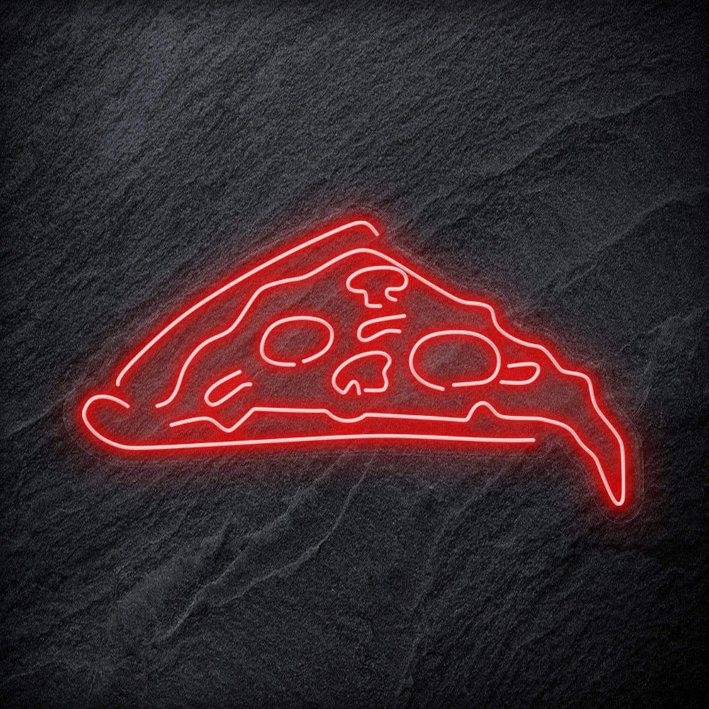 "Pizza Stück" Neon Schild - NEONEVERGLOW