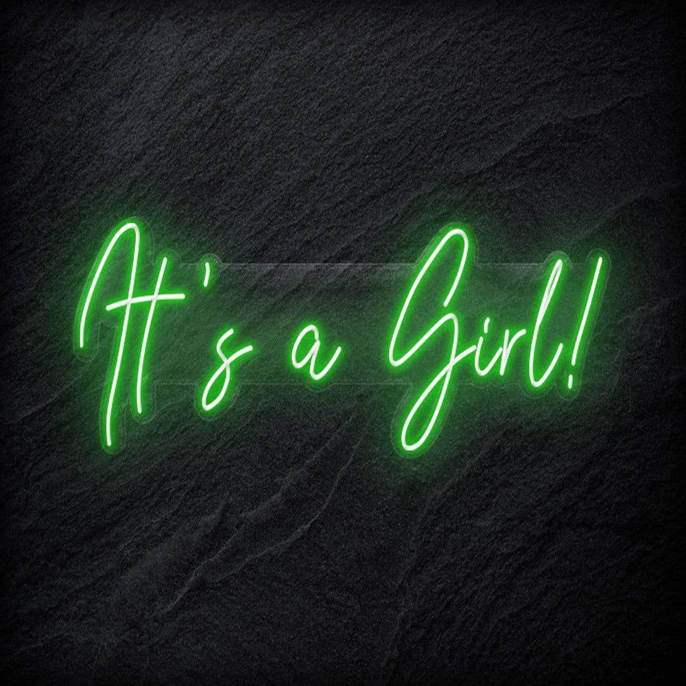 "Its a Girl" Neon Sign Schriftzug - NEONEVERGLOW