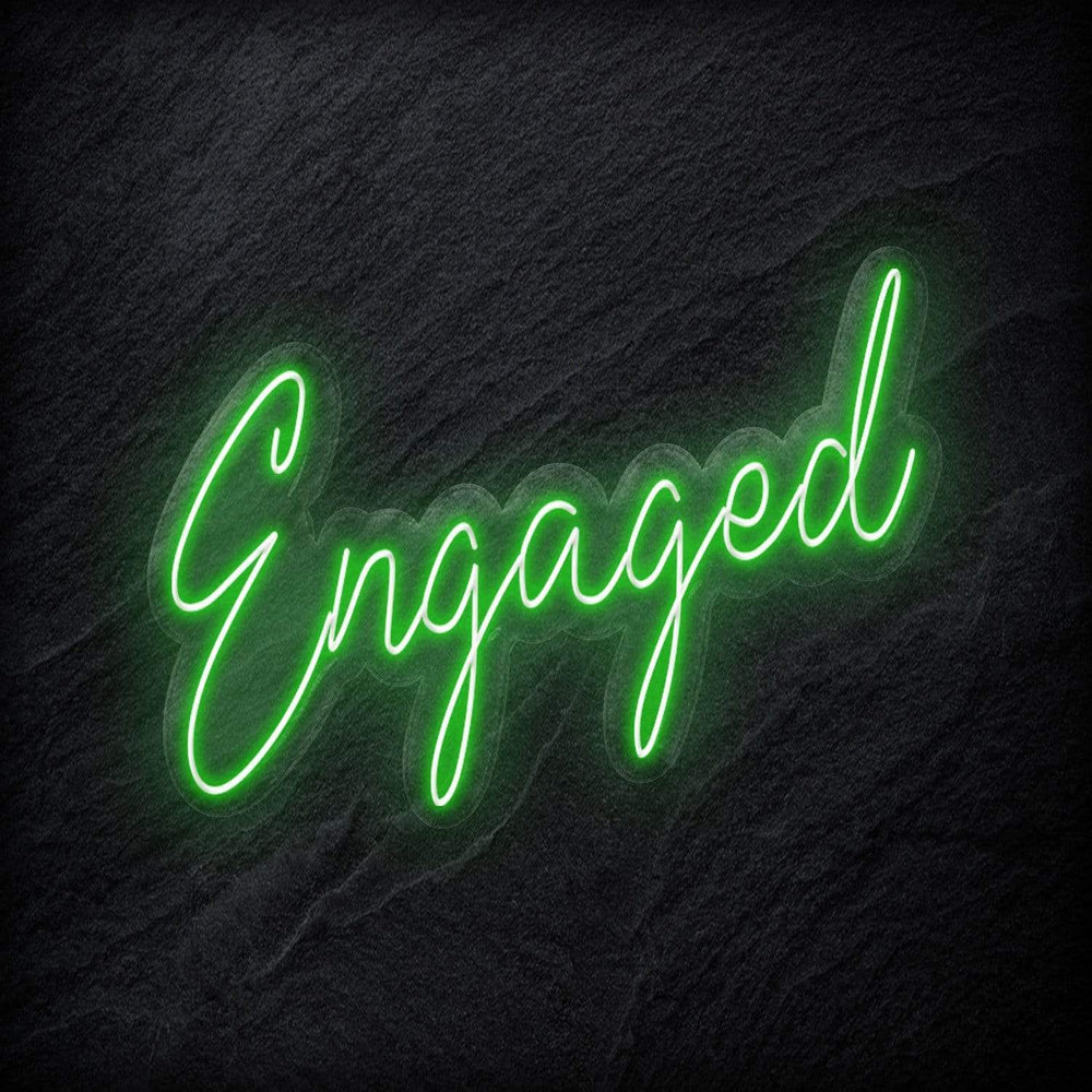 "Engaged" Neon Sign Schriftzug - NEONEVERGLOW