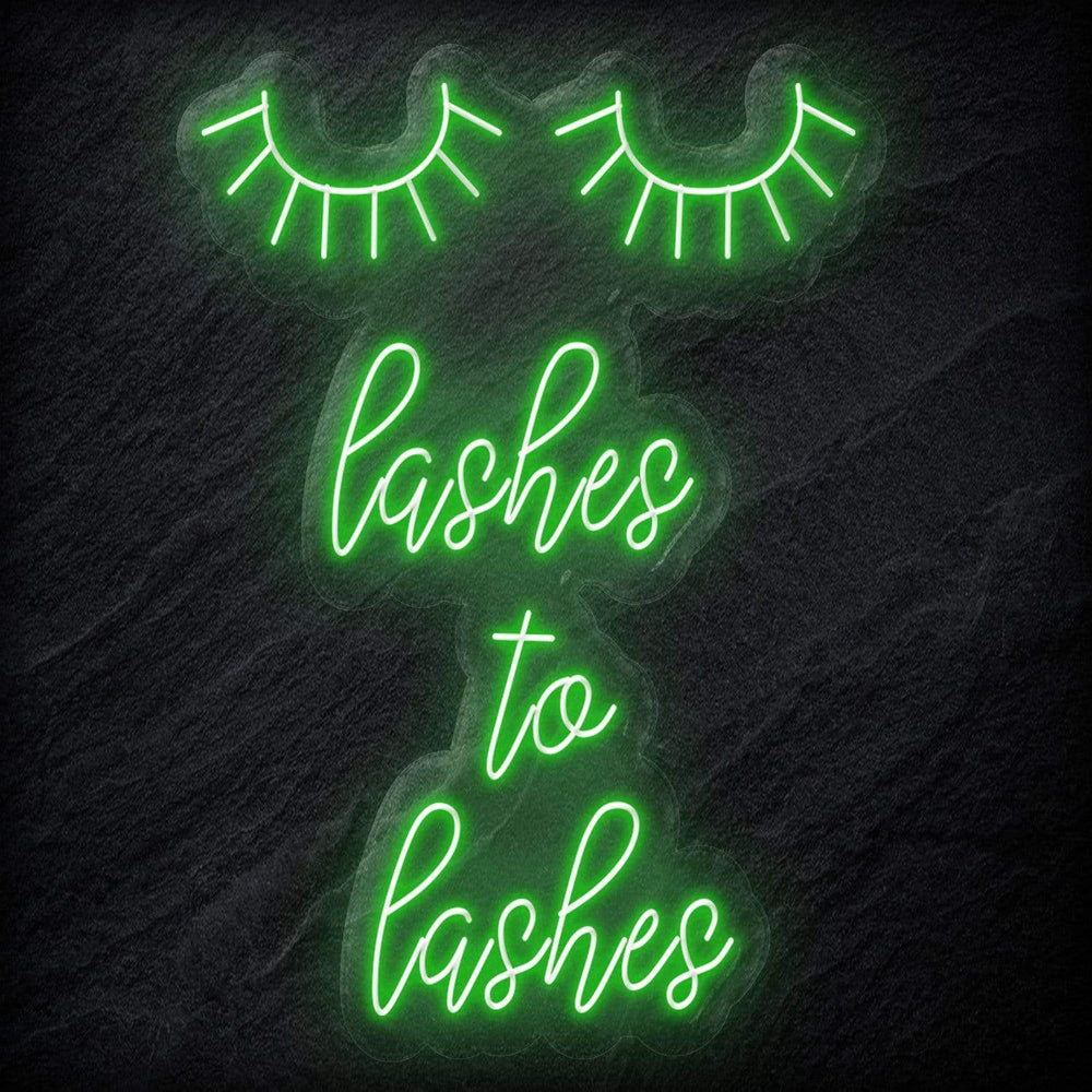 "Lashes to Lashes" Neonschild Sign - NEONEVERGLOW