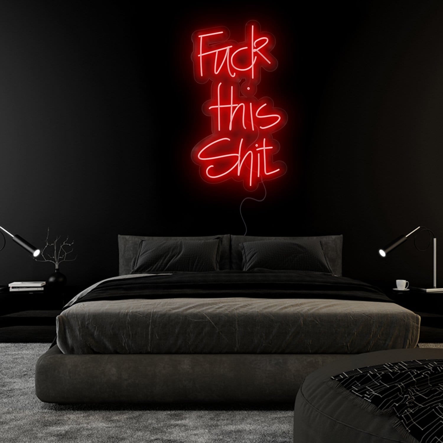 "Fuck This Shit" LED Sign Schriftzug - NEONEVERGLOW