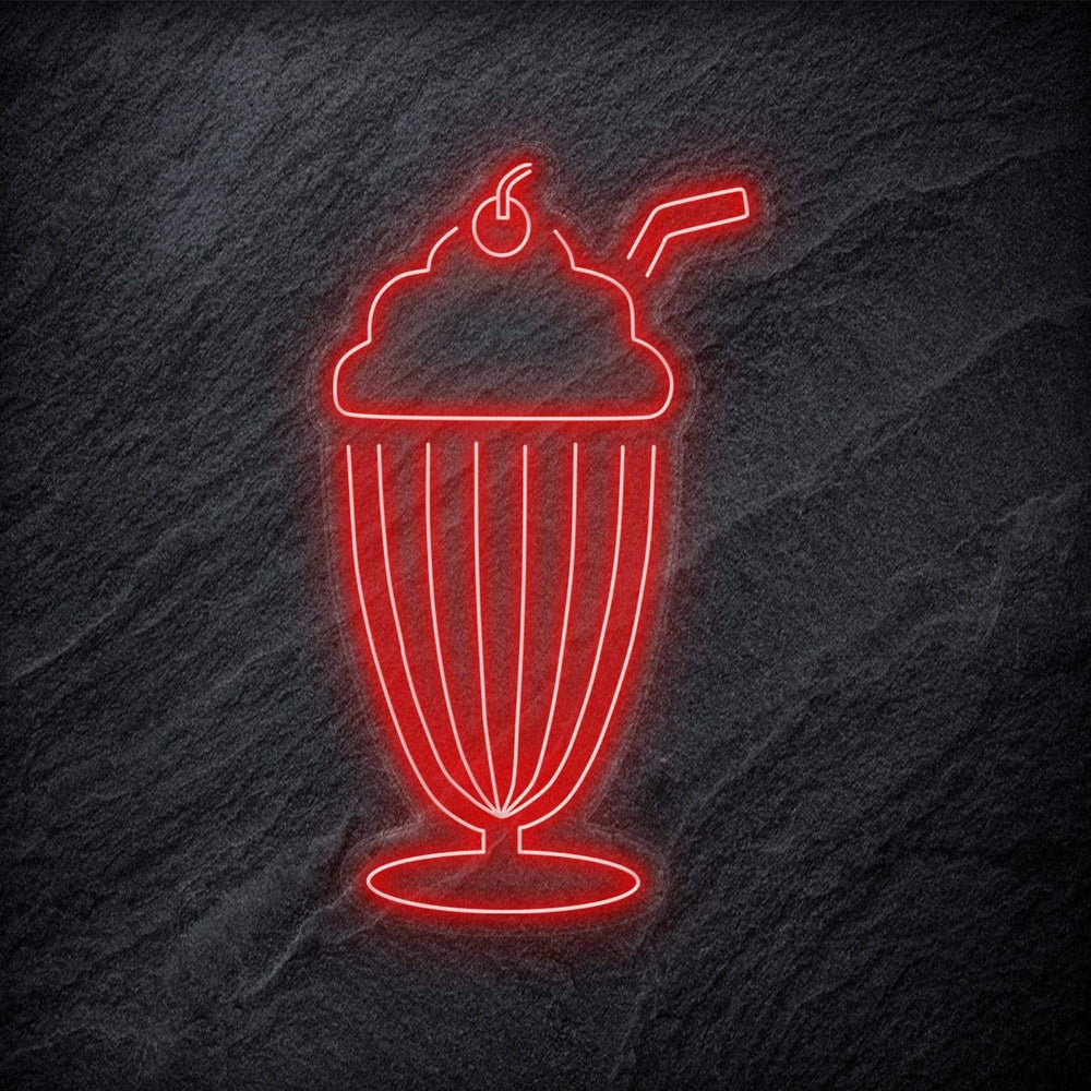 "Milchshake" Neonschild - NEONEVERGLOW