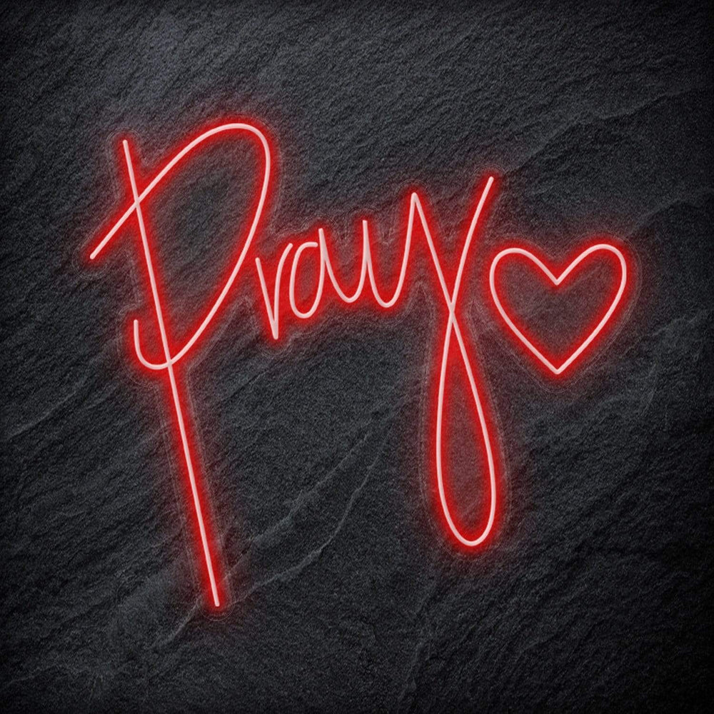 "Pray" Neonschild - NEONEVERGLOW