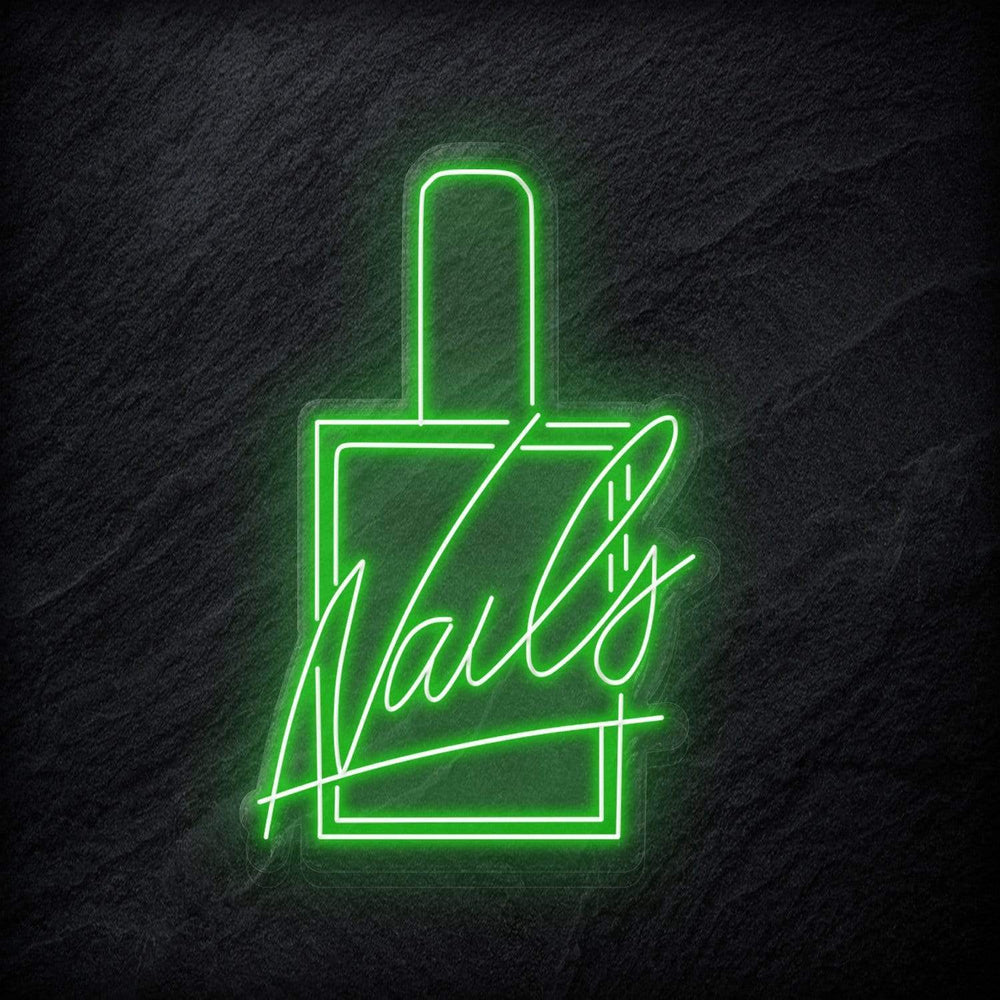 "Nails" Neonschild Sign - NEONEVERGLOW