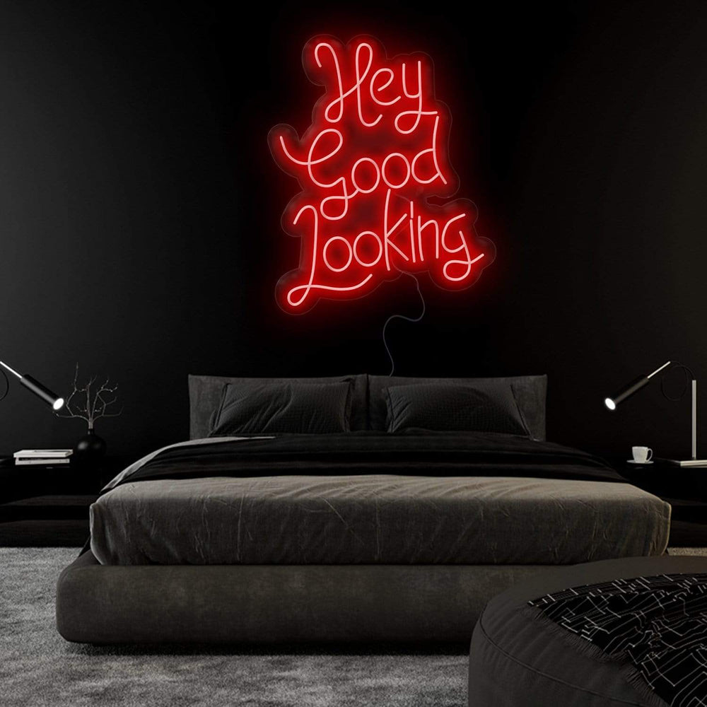 "Hey Good Looking" Neonschild Sign Schriftzug - NEONEVERGLOW