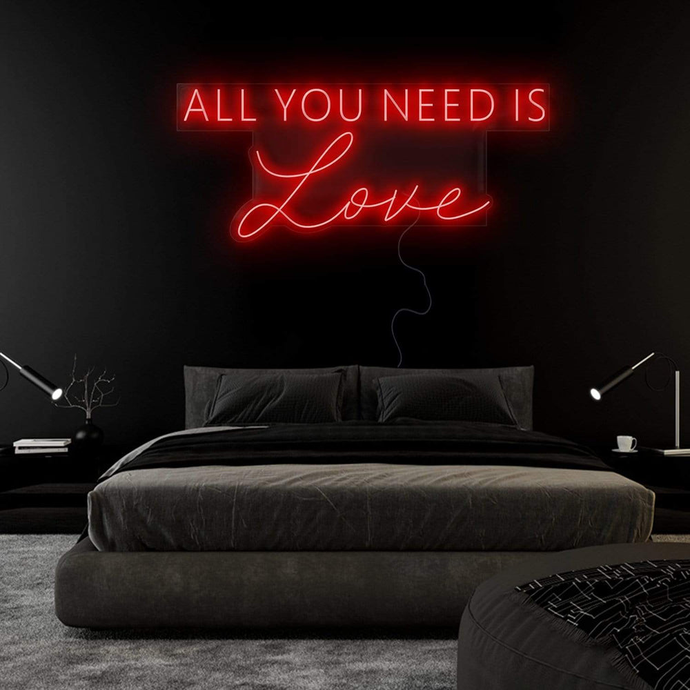 "All You Need is Love" Neon Sign Schriftzug - NEONEVERGLOW