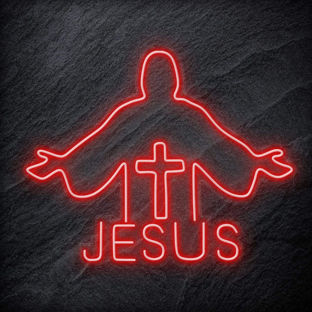 " Jesus " Neonschild Schriftzug Sign - NEONEVERGLOW