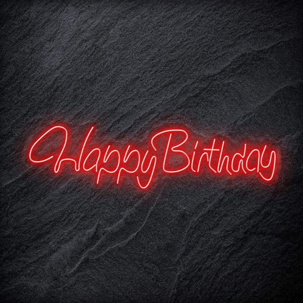 "Happy Birthday" Neon Schriftzug - NEONEVERGLOW