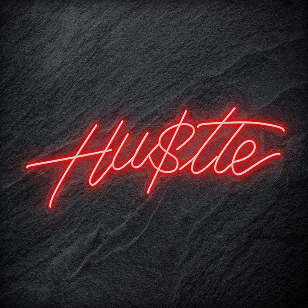 "Hustle" Neon Schriftzug Sign - NEONEVERGLOW